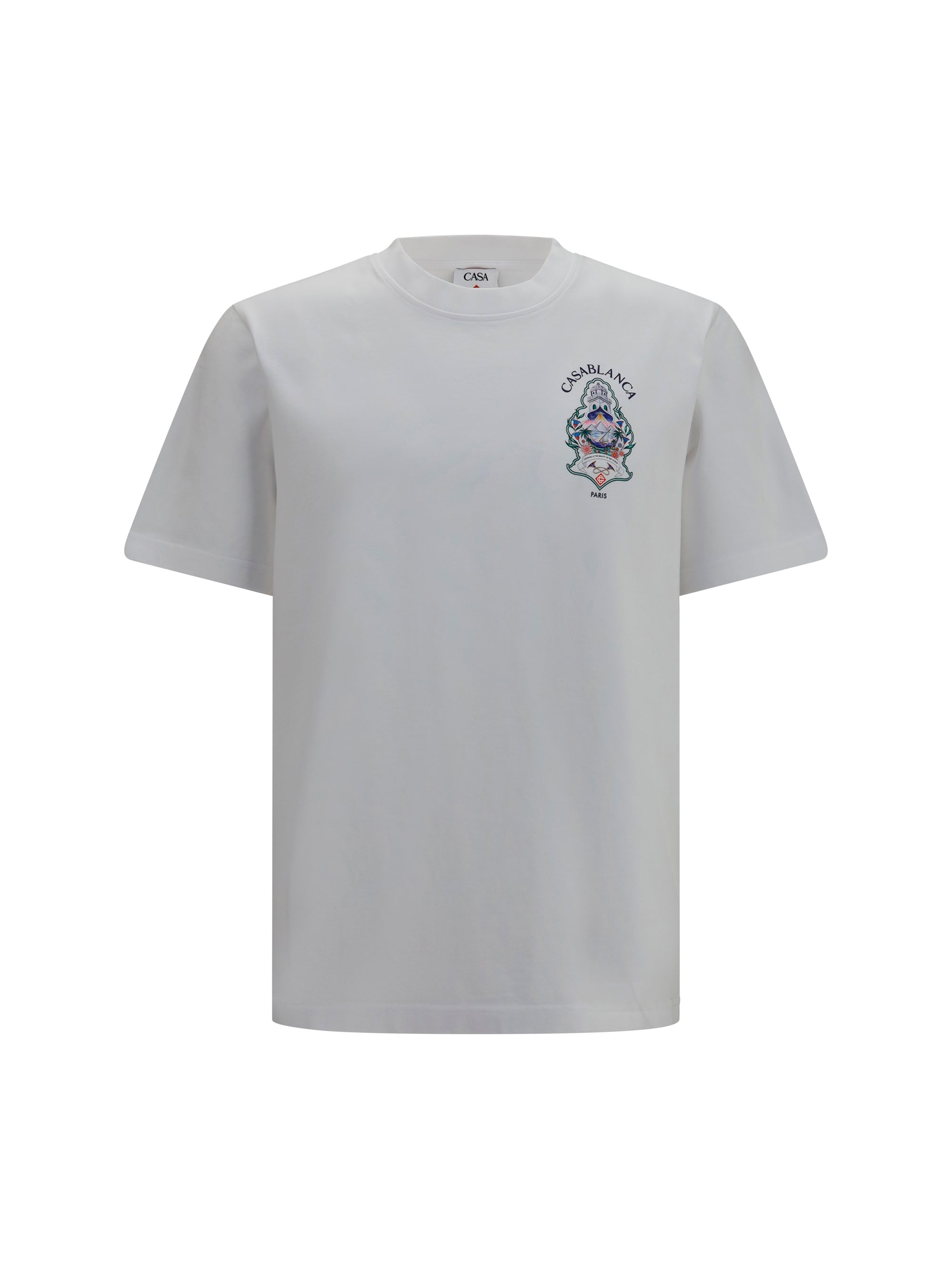 Casablanca Screen-Printed Arch Motif T-Shirt — White by Casablanca