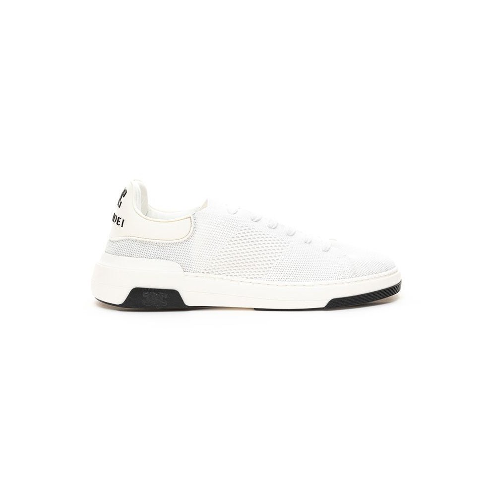 Casadei Knit Fabric Low-Top Sneaker — White by Casadei