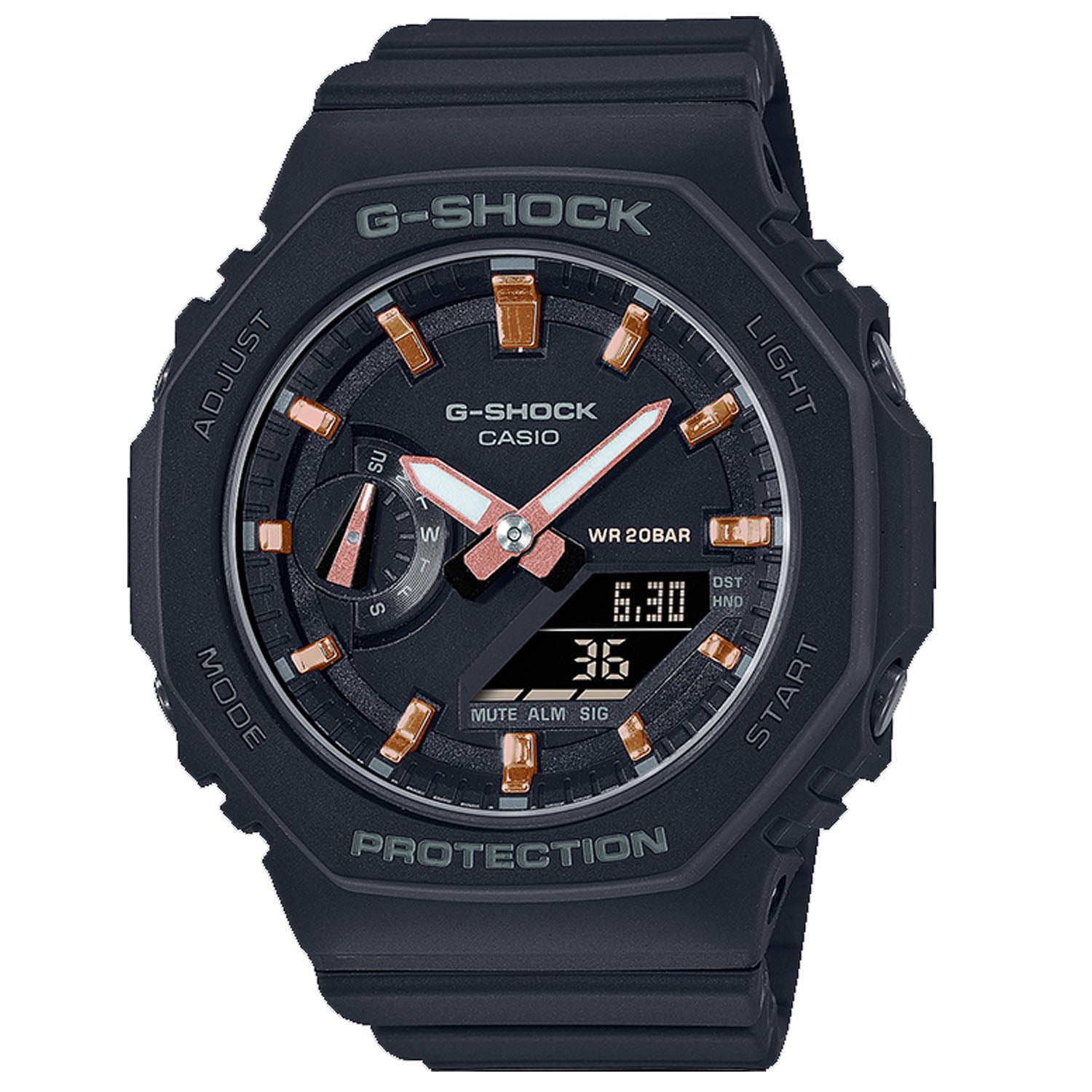 Casio Ana-Digi Hybrid Watch — Black by Casio