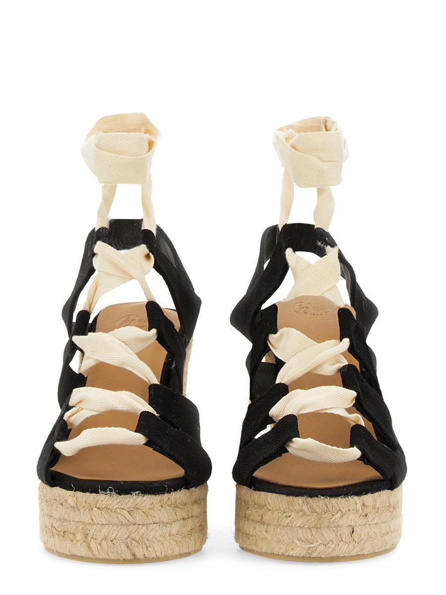 CastañEr 11 cm Heel Cotton Espadrille — Beige, view 3