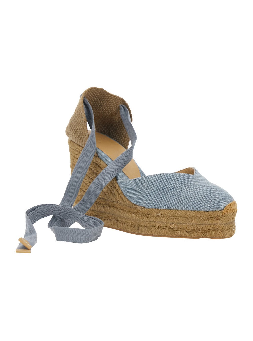 CastañEr Chiara Wedge Sandal — Blue, view 2