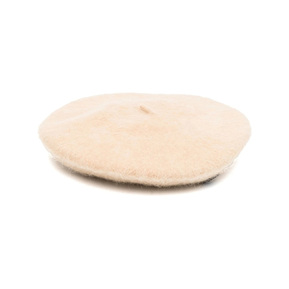 Catarzi AI22CAT47 Rabbit Fur Blend Flat Cap — Beige, view 2