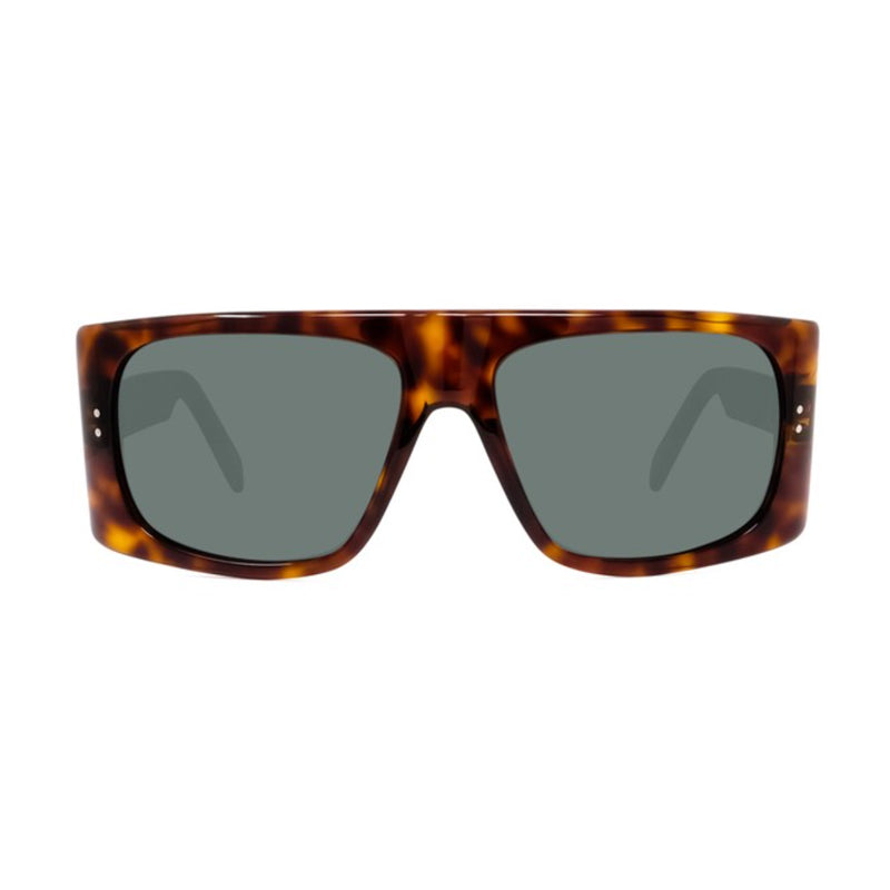 Celine CL40089I52N Geometric Tortoiseshell Sunglasses — Brown, view 2