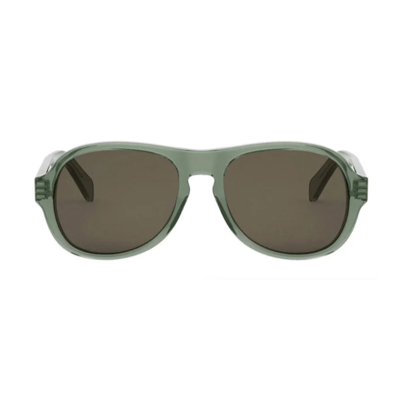 Celine CL40298I93E Aviator Full Rim Sunglasses — Green, view 2