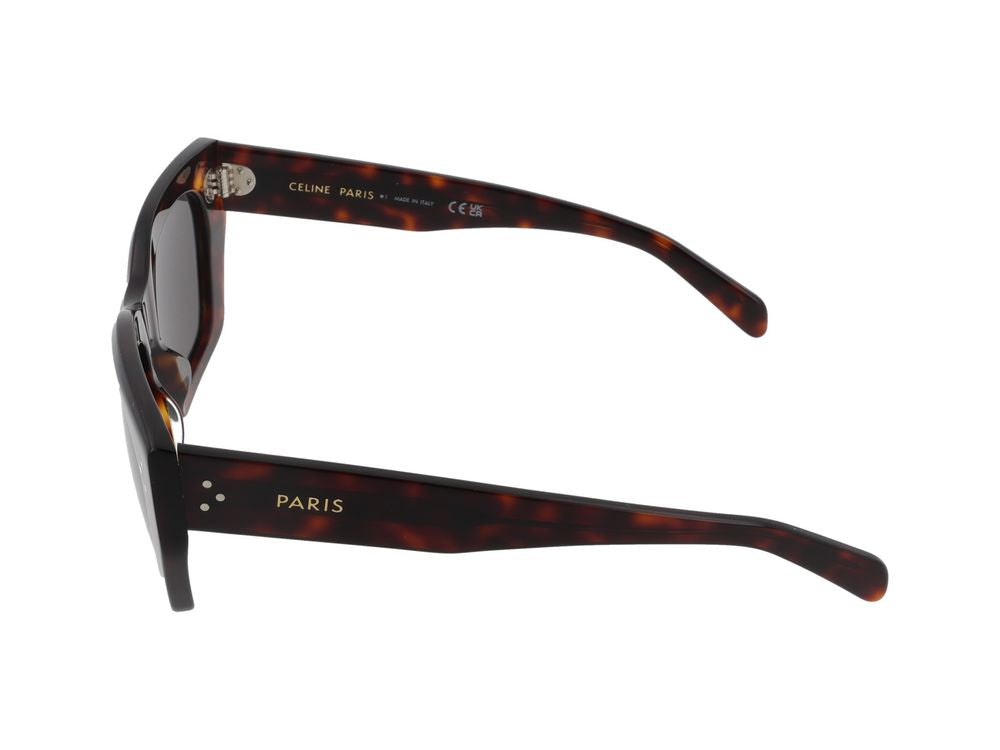 Celine CL40342I Tortoiseshell Square Sunglasses — Tortoiseshell, view 3