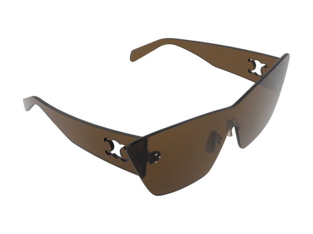 Celine CL40351U Frameless Design Sunglasses — Brown, view 4