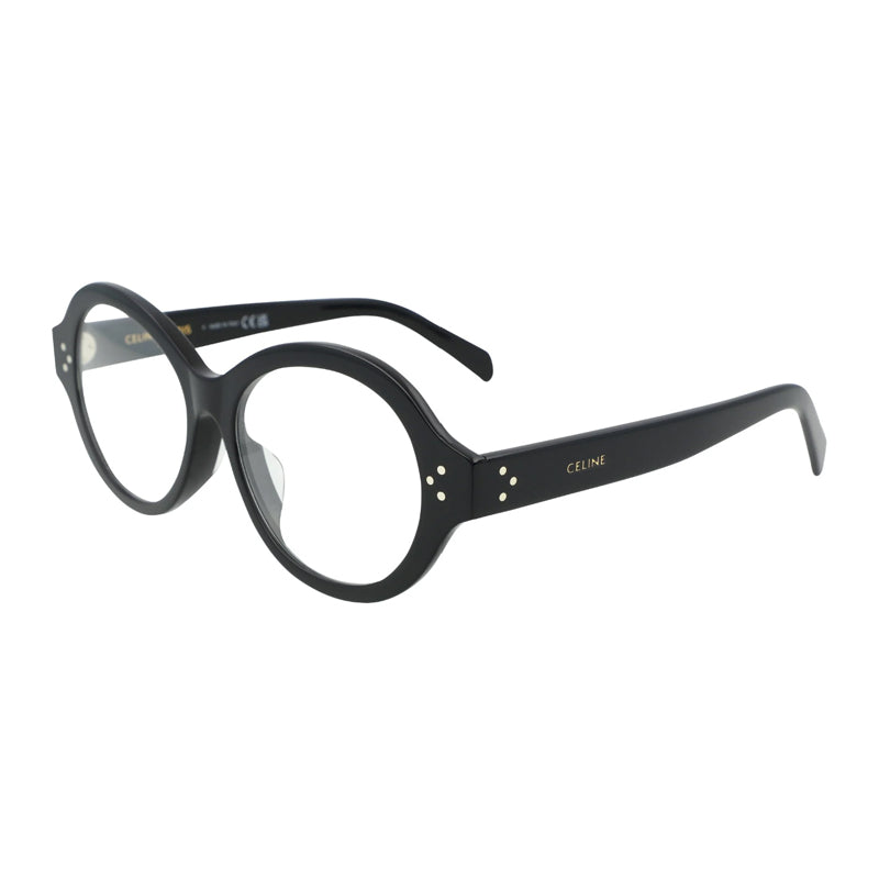 Celine Oval Full Rim Eyeglasses — Black by Celine