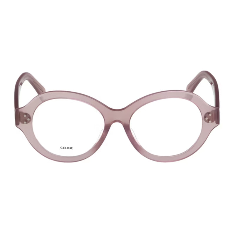 Celine Oval Full Rim Eyeglasses — Rose, view 2