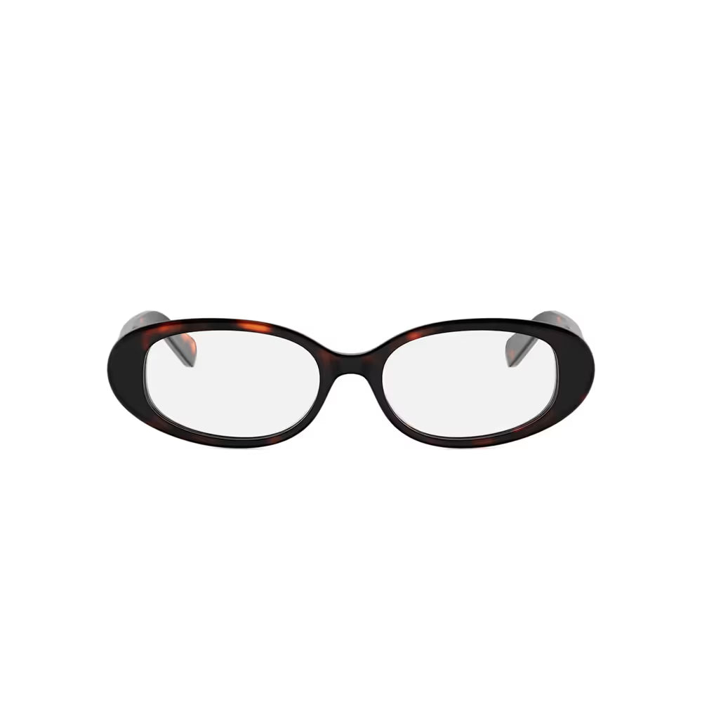 Celine Eyewear CL50180I Oval Frame Eyeglasses — Black by Celine Eyewear