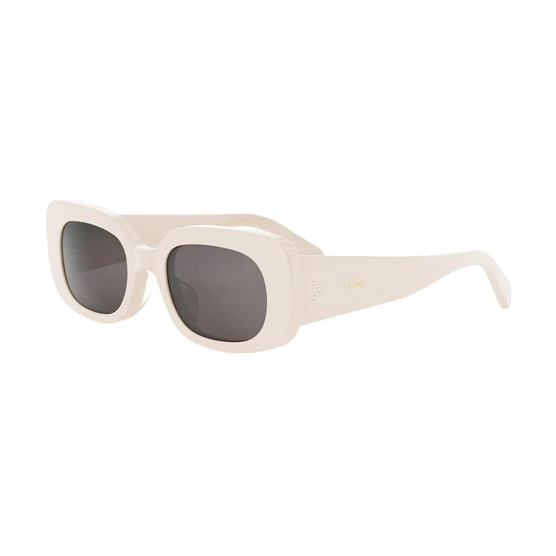 Celine Rectangle Full Rim Sunglasses — Ivory by Celine
