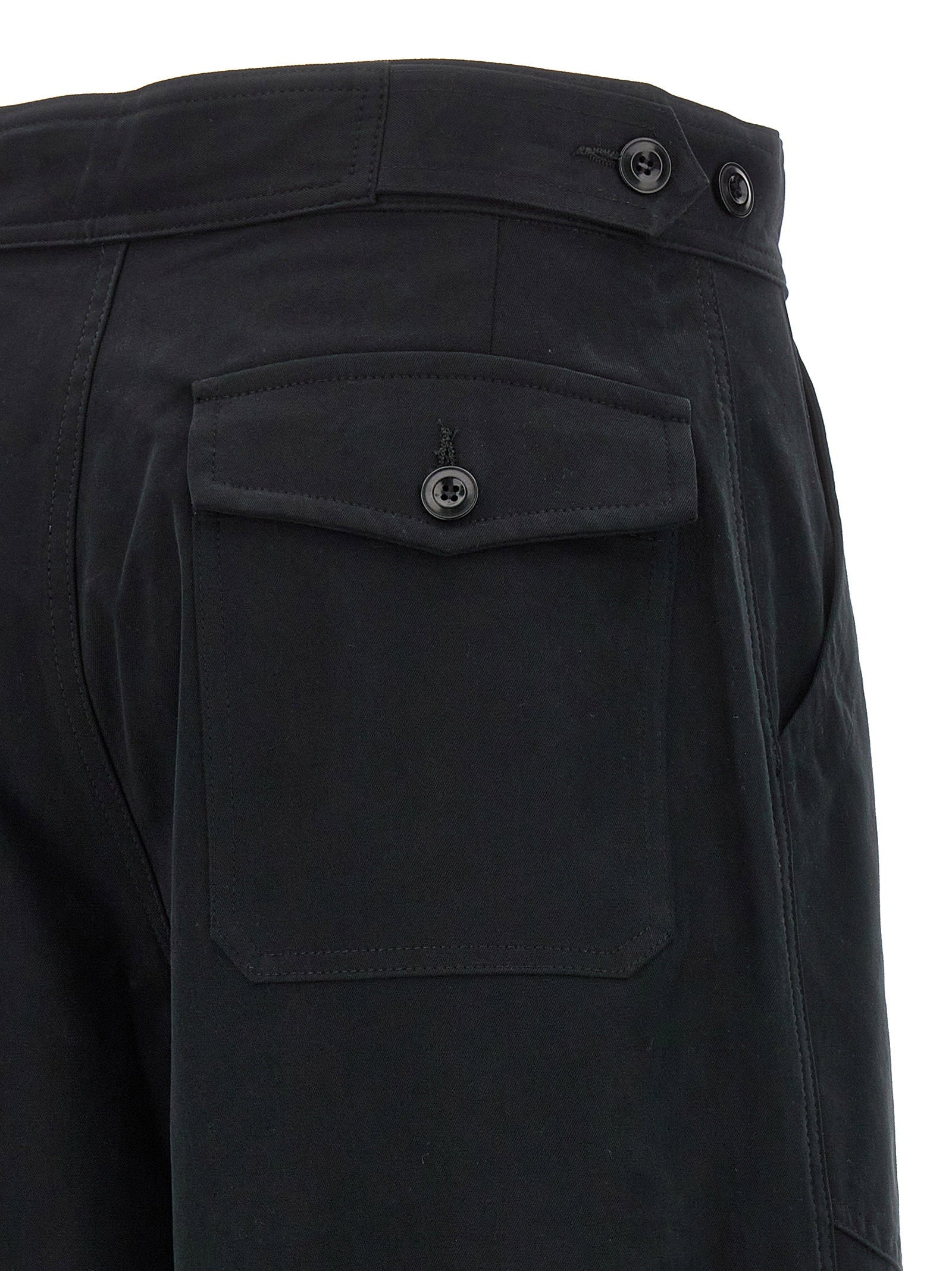 Cellar Door Paola Cargo Pants — Black, view 4