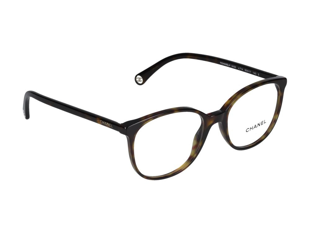 Chanel 0CH3432 Tortoiseshell Acetate Eyeglasses — Tortoiseshell, view 3