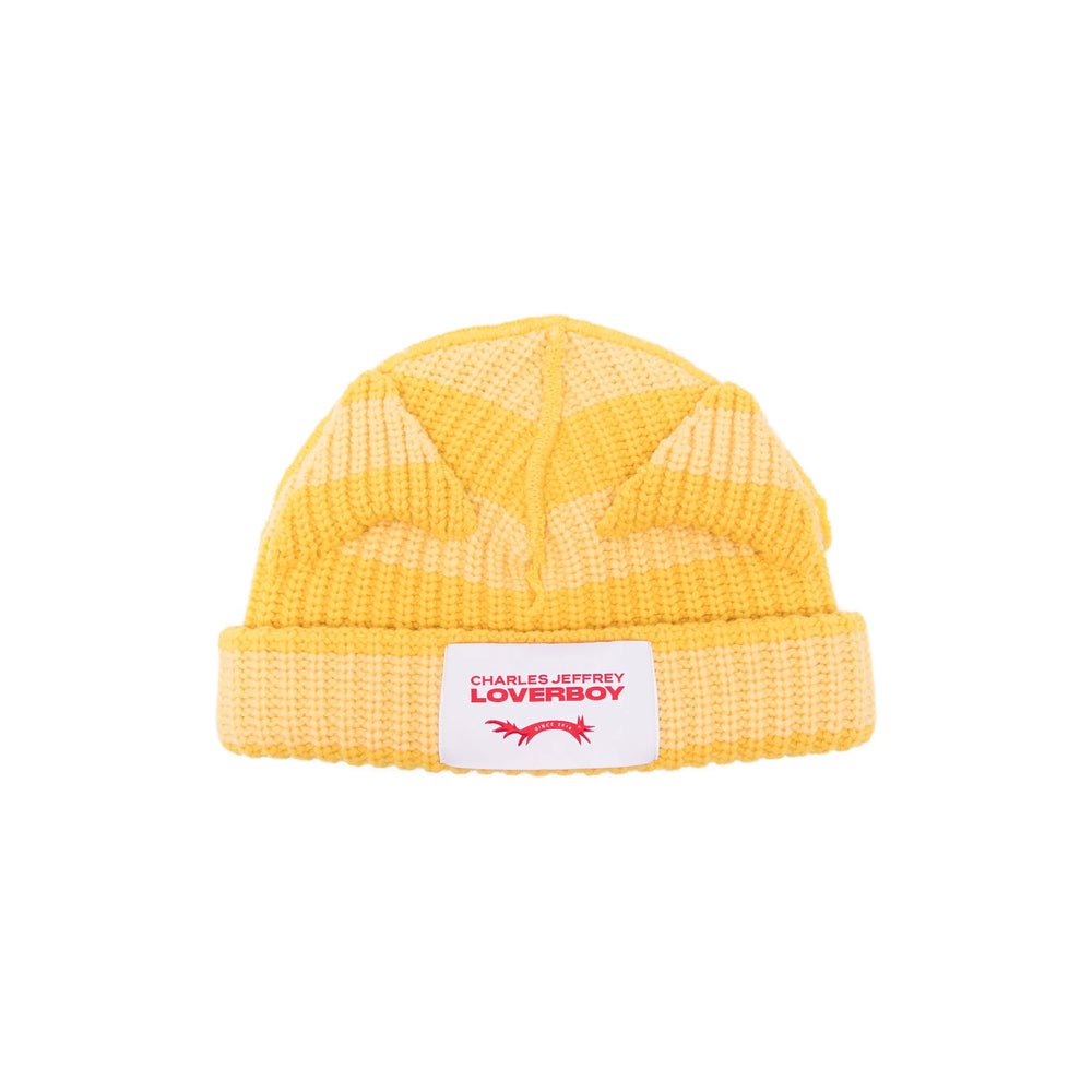 Charles Jeffrey Loverboy 062130108 Ribbed Wool-Blend Beanie — Yellow by Charles Jeffrey Loverboy