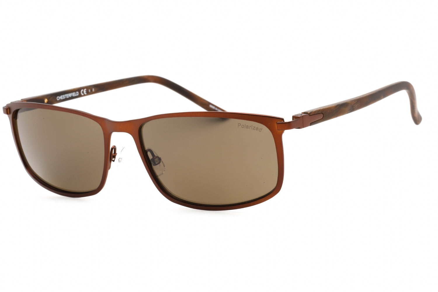 Chesterfield CH06S Polarized Metal Sunglasses — Brown by Chesterfield