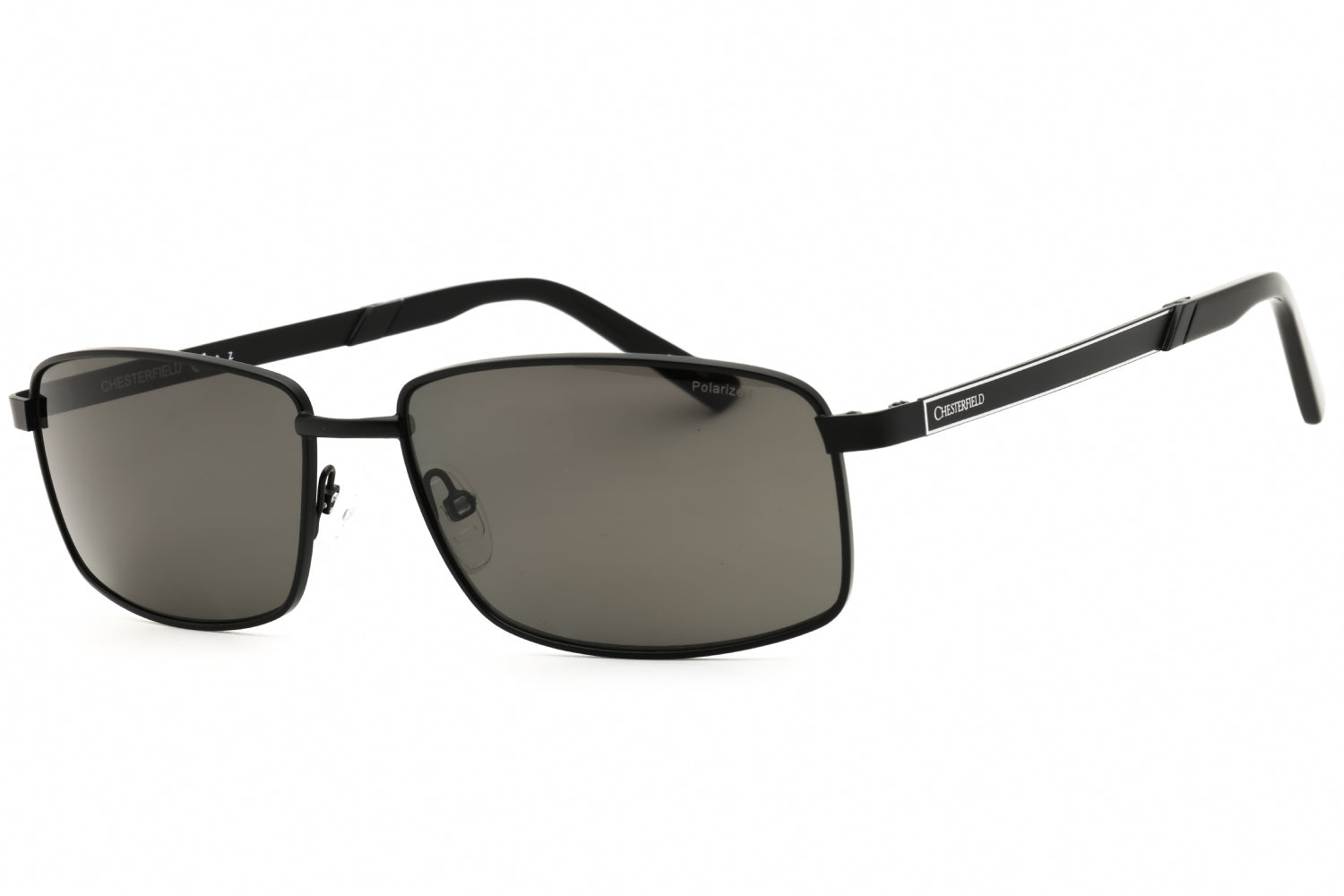 Chesterfield CH09S Polarized Rectangular Sunglasses — Black by Chesterfield