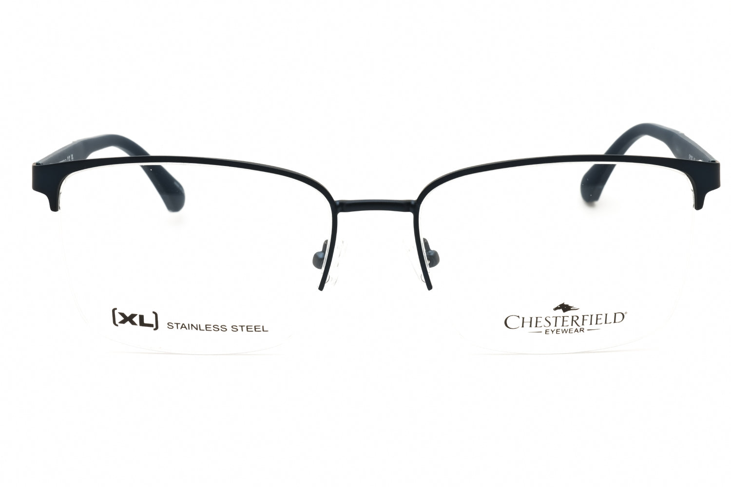 Chesterfield CH118XL Rectangular Metal Frame Eyeglasses — Blue, view 2