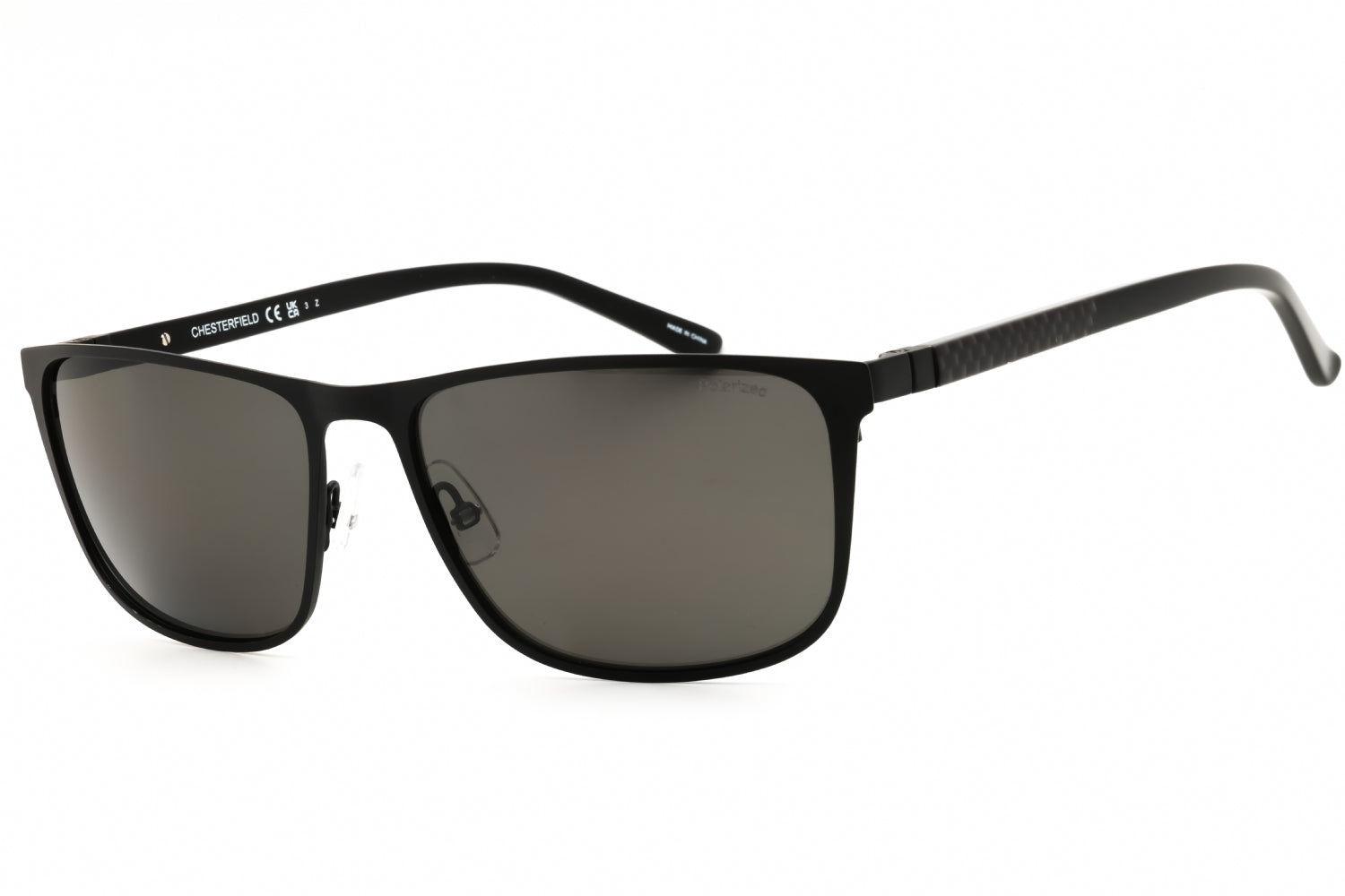 Chesterfield CH12S Polarized Metal Sunglasses — Black by Chesterfield