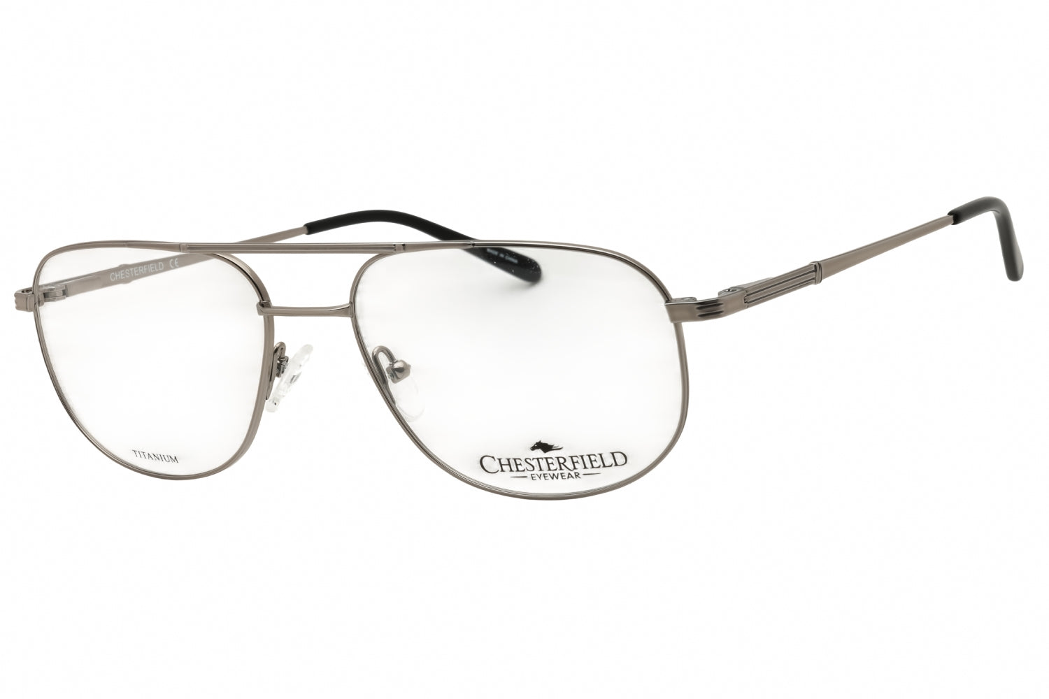 Chesterfield CH894T Titanium Oval Eyeglasses — Brown by Chesterfield