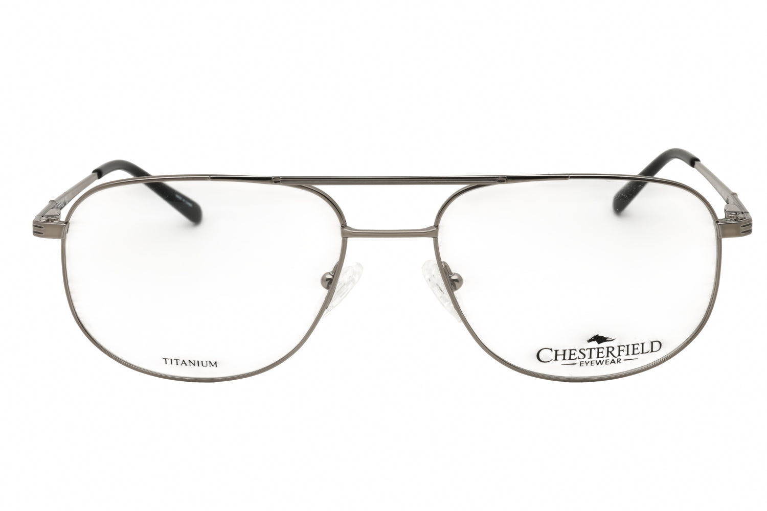 Chesterfield CH894T Titanium Oval Eyeglasses — Brown, view 2