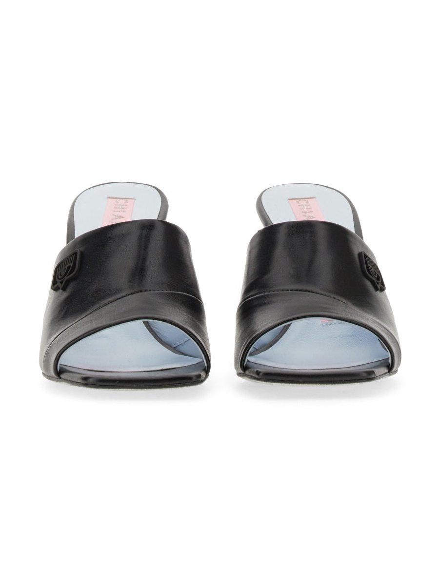Chiara Ferragni Eyelike Sandal — Black, view 2