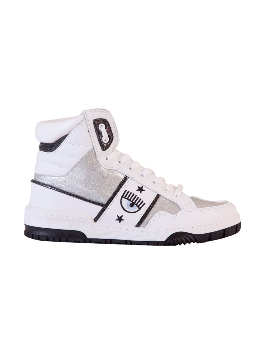 Chiara Ferragni Logomania Sneaker — Silver by Chiara Ferragni