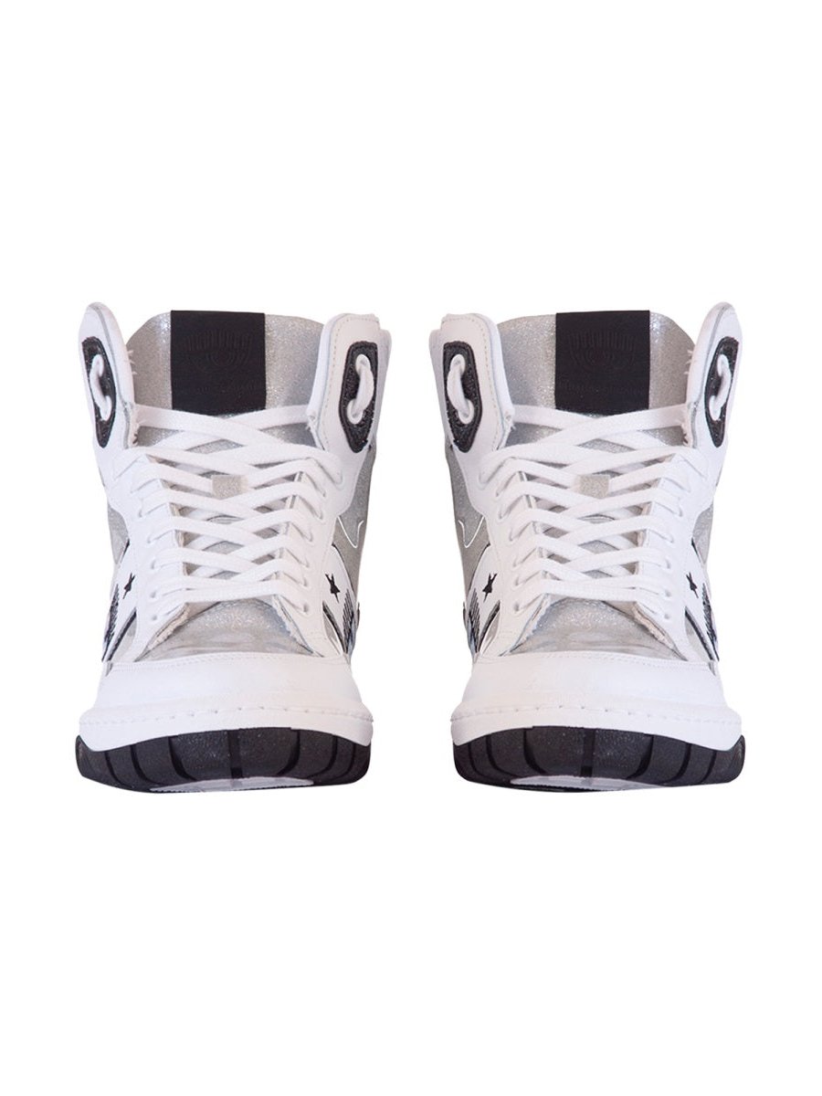 Chiara Ferragni Logomania Sneaker — Silver, view 2