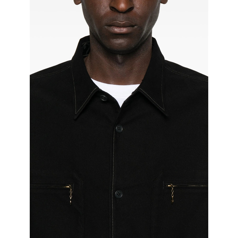 Chimala Point Collar Shirt — Black, view 4