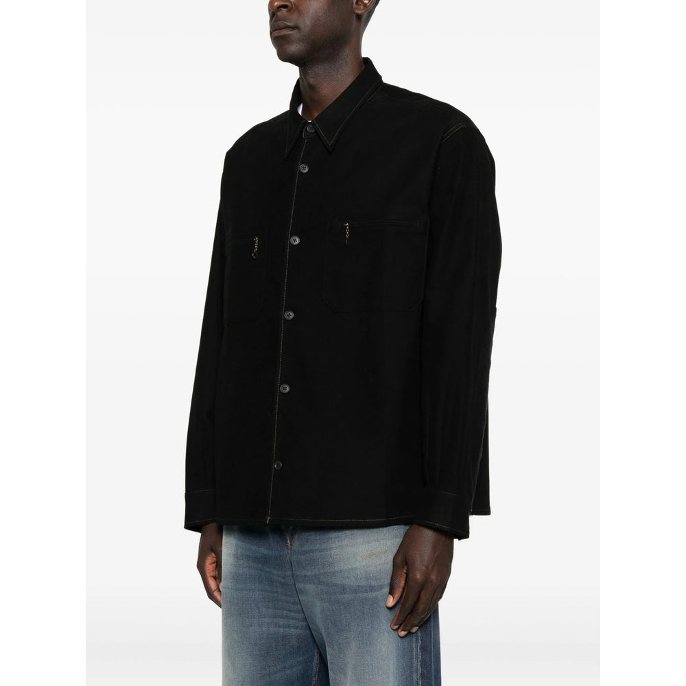 Chimala Point Collar Shirt — Black, view 5