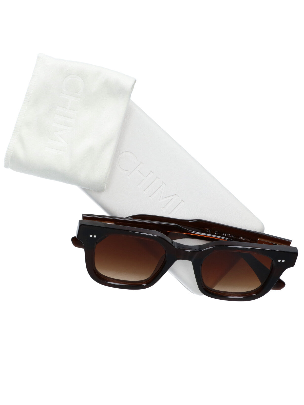 Chimi CHIMI04 Acetate Wayfarer Sunglasses — Brown, view 3