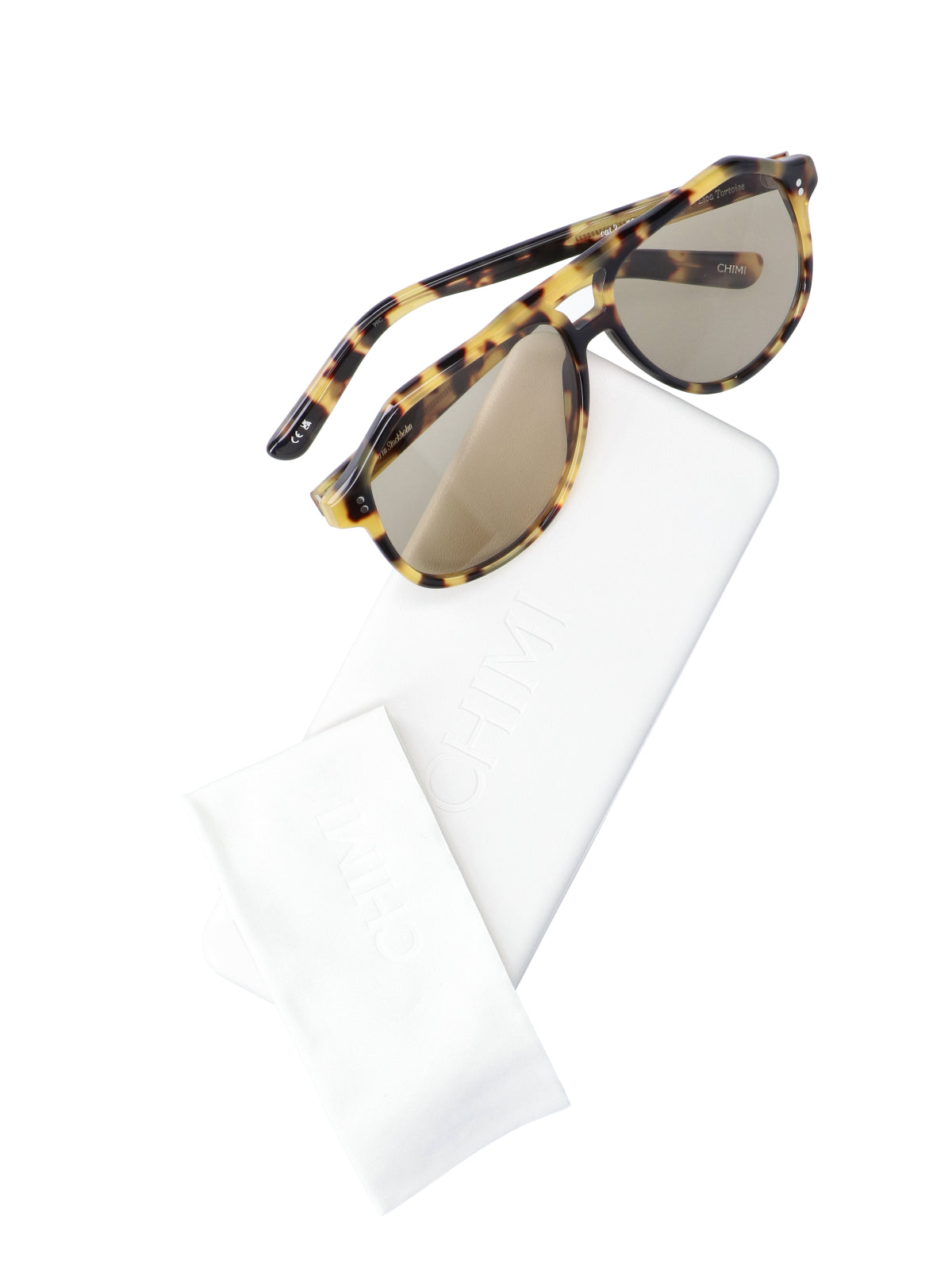 Chimi CHIMI122 Tortoiseshell Acetate Sunglasses — Brown, view 3