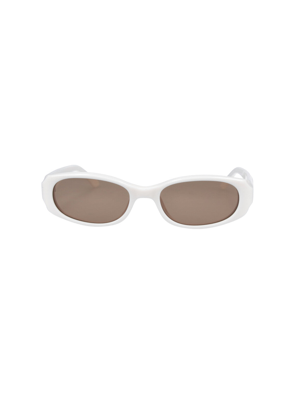 Chimi CHIMI184 Oval Acetate Sunglasses — White by Chimi