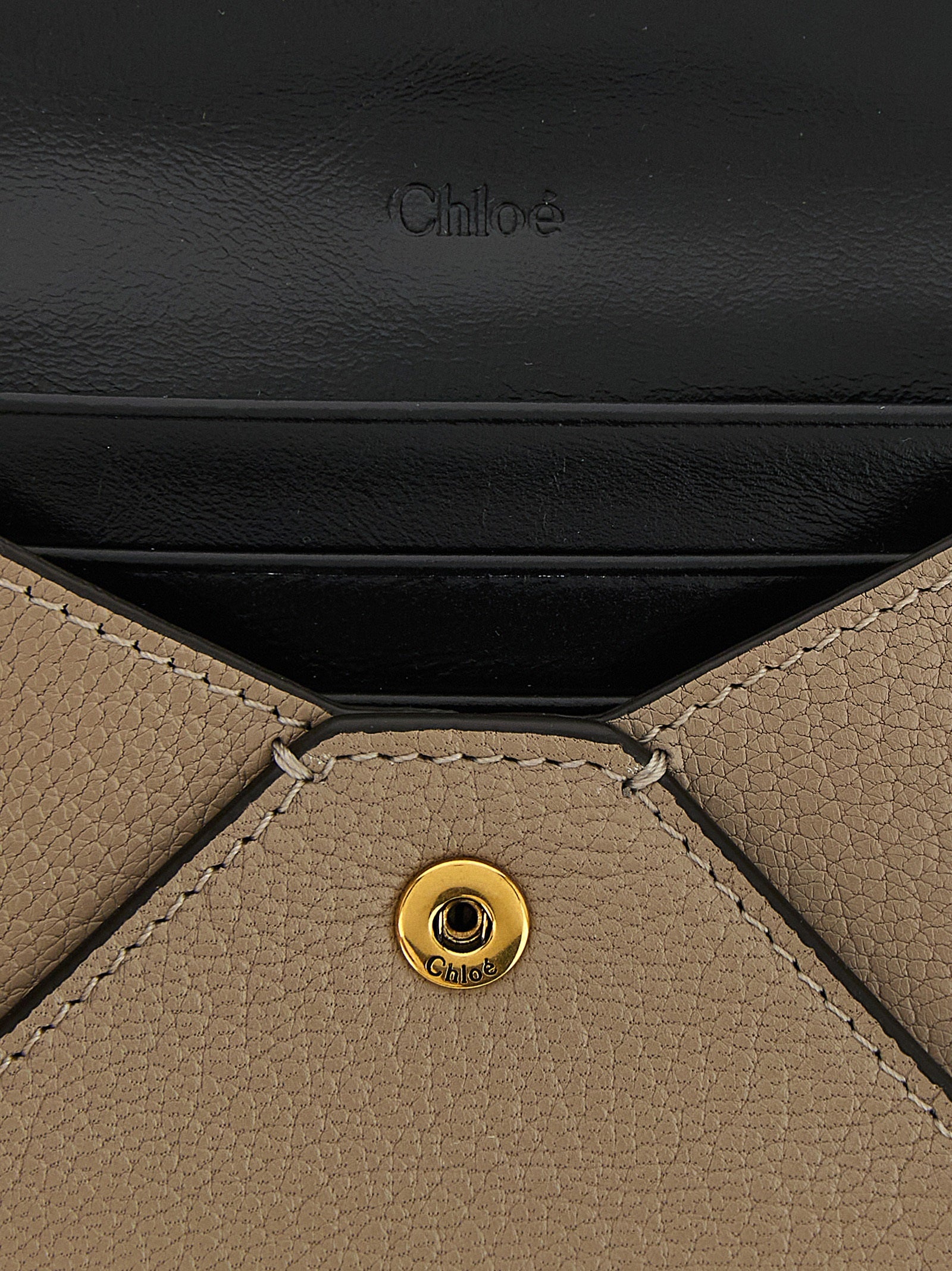 Chloé Envelope Card Case — Beige, view 3