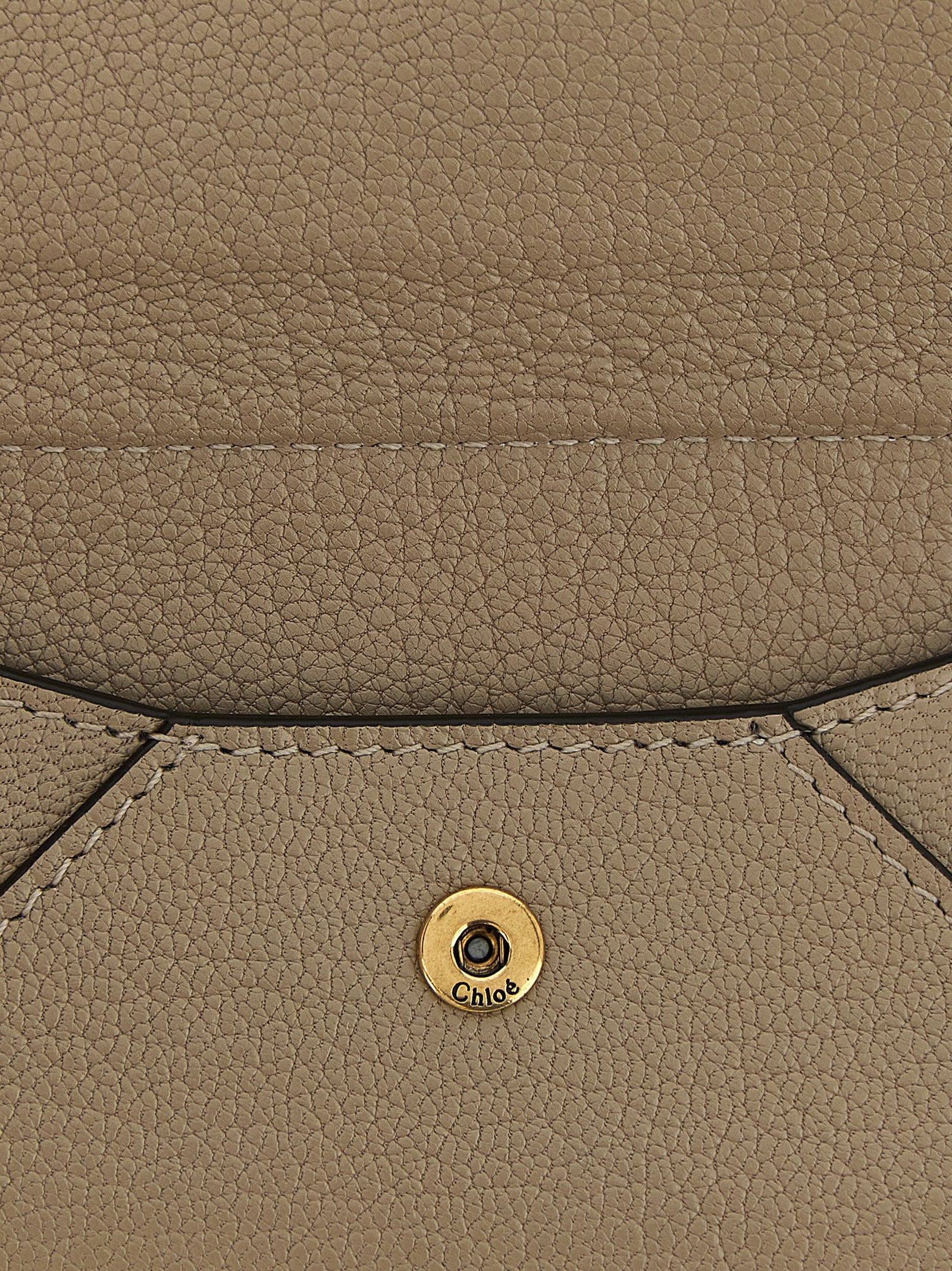 Chloé Envelope Card Case — Beige, view 3