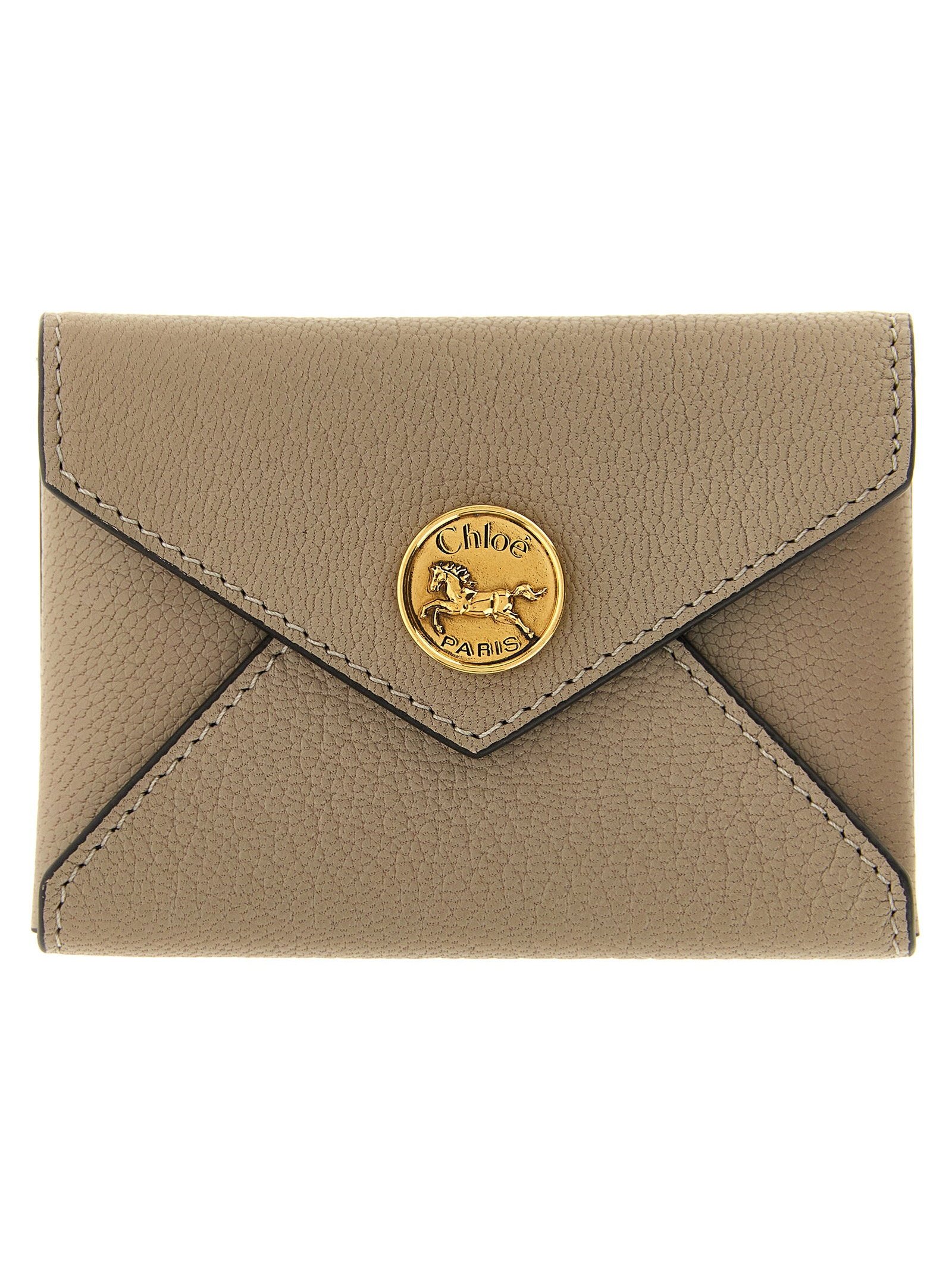 Chloé Paris Card Case — Taupe by Chloé