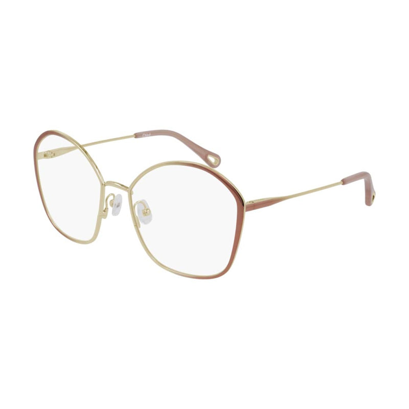 Chloé CH0017O006 Butterfly Full Rim Metal Eyeglasses — Gold by Chloé