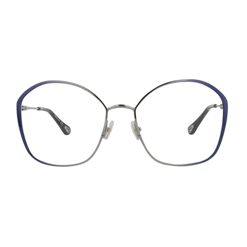Chloé CH0017OA001 Butterfly Full Rim Metal Frame Eyeglasses — Blue, view 2