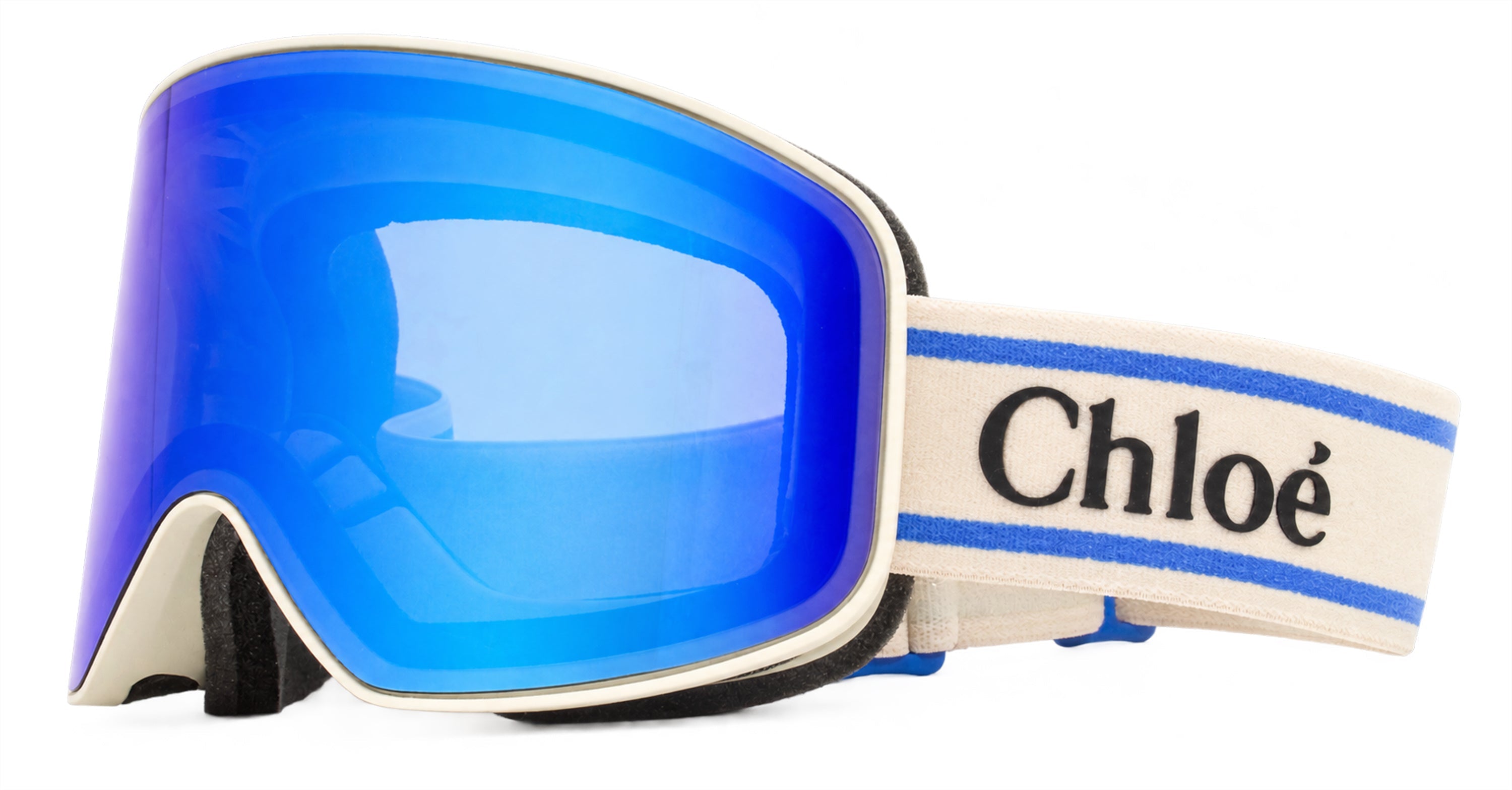 Chloé CH0072S Cylindrical Shield Sunglasses — Blue by Chloé