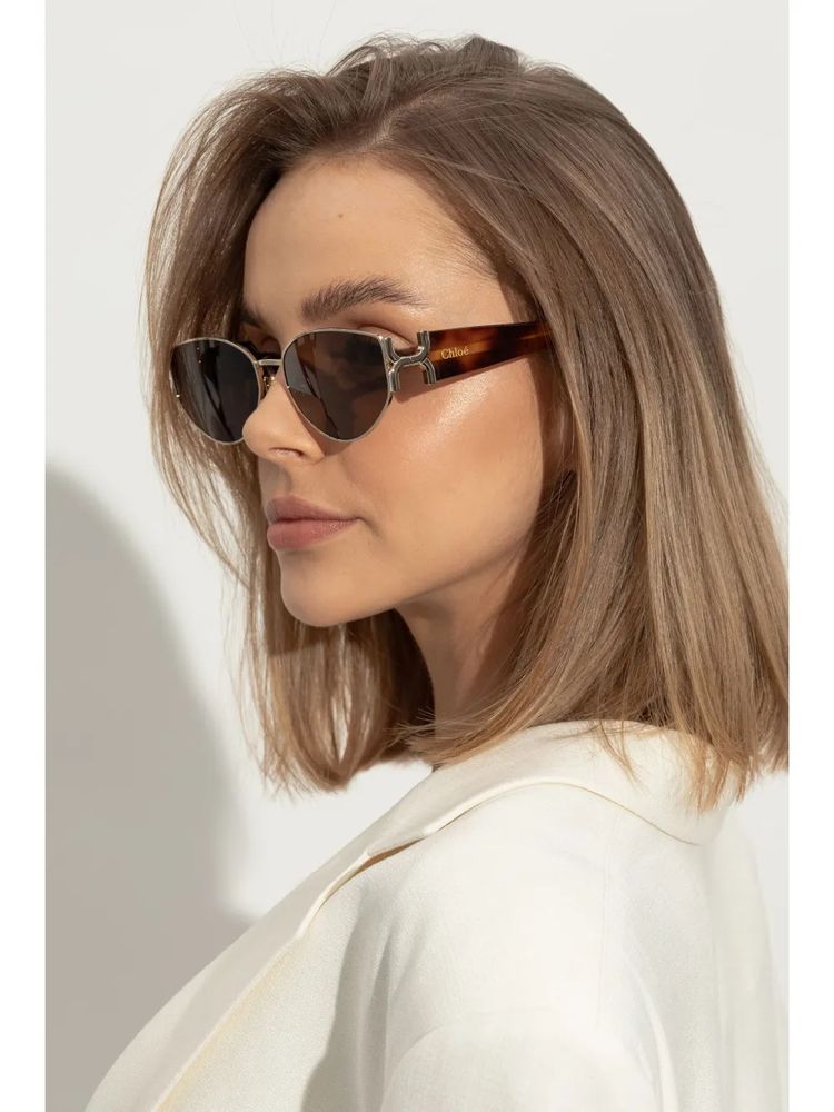 Chloé Eyewear CH0260S Sunglasses — Brown, view 2