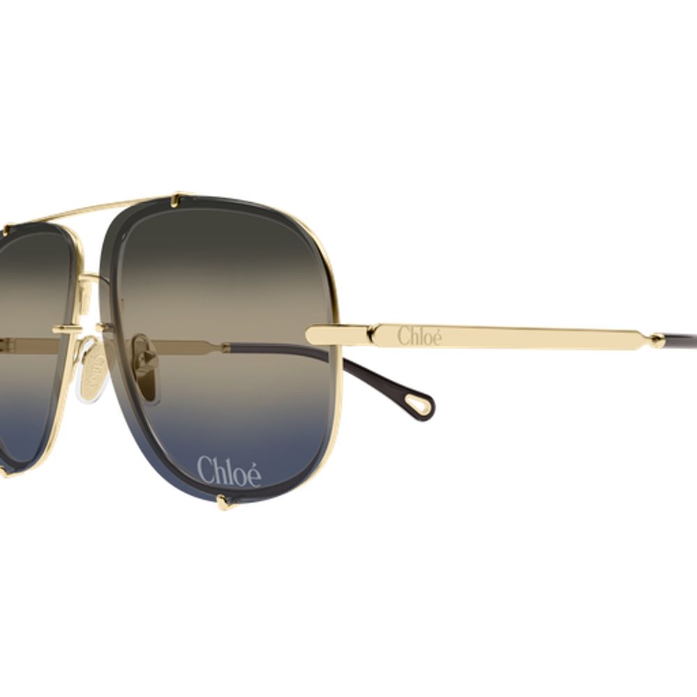 Chloé Eyewear CH0348S005 Aviator Sunglasses — Gold, view 3