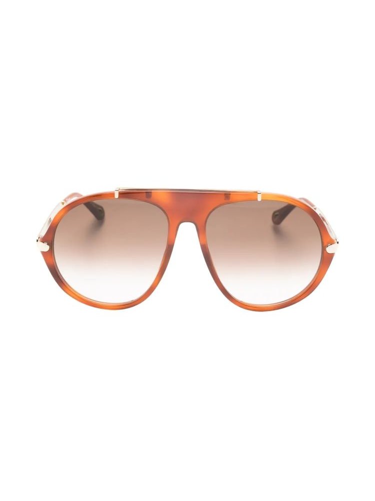 Chloé Eyewear CH0357S Sunglasses — Havana by Chloé Eyewear