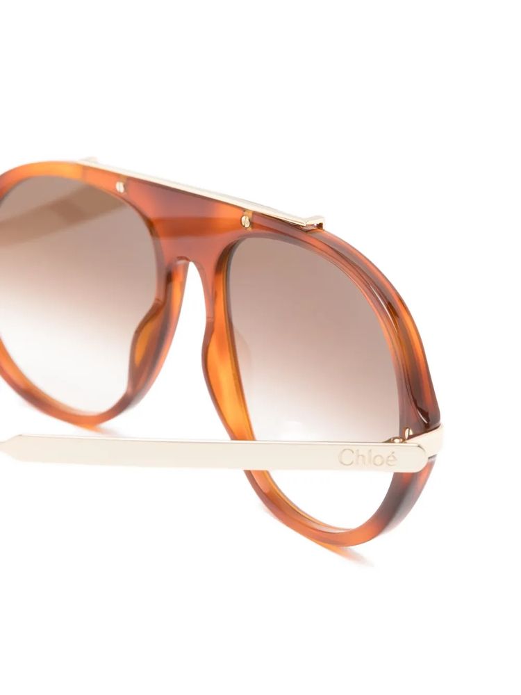 Chloé Eyewear CH0357S Sunglasses — Havana, view 3