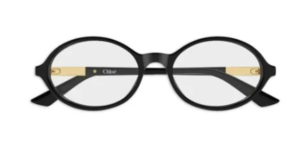 Chloé Eyewear CH0367O Recycled Acetate Round Eyeglasses — Black by Chloé Eyewear