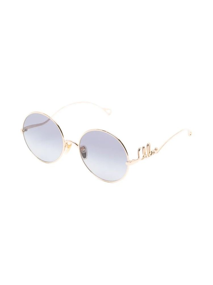 Chloé Eyewear CH0372S Round Metal Sunglasses — Gold, view 2