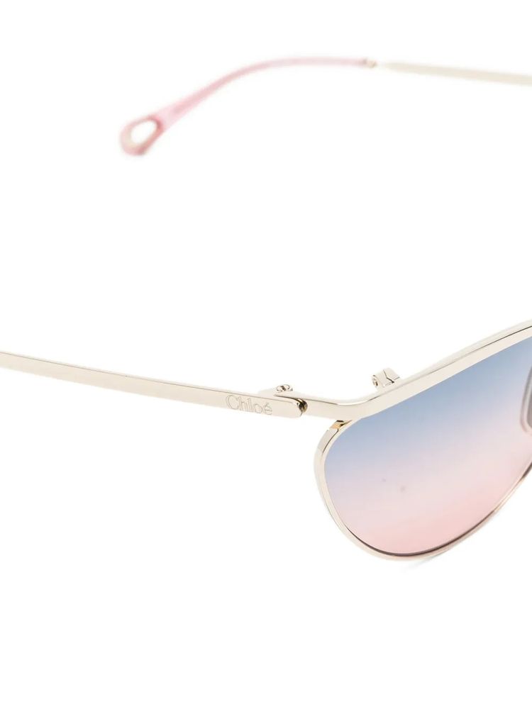 Chloé Eyewear CH0386S Sunglasses — Gold, view 3