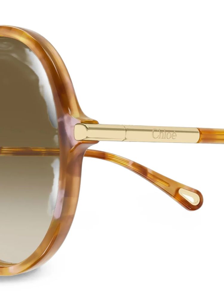 Chloé Eyewear CH0395S Sunglasses — Havana, view 3