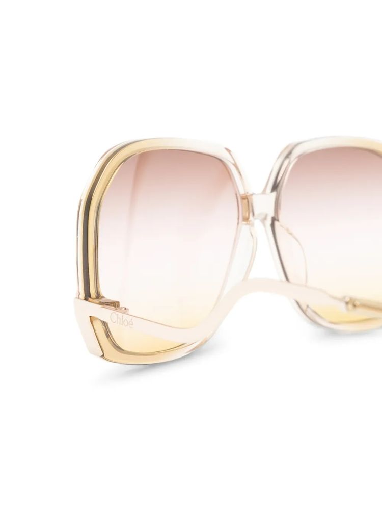 Chloé Eyewear CH0404S Sunglasses — Beige, view 3