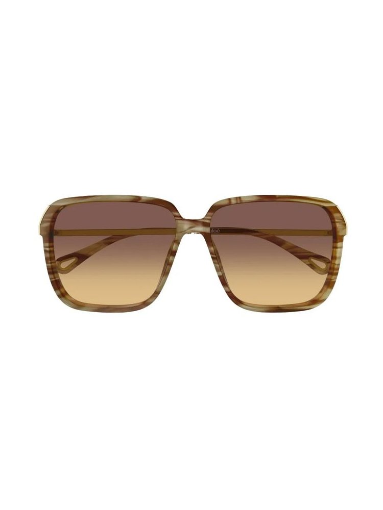 Chloé Eyewear CH0405S Gradient Lens Sunglasses — Brown by Chloé Eyewear