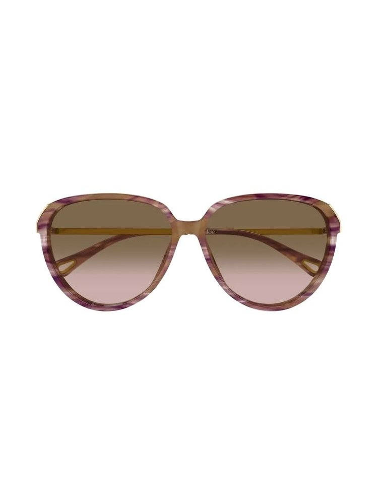 Chloé Eyewear CH0406S Gradient Lens Sunglasses — Purple by Chloé Eyewear