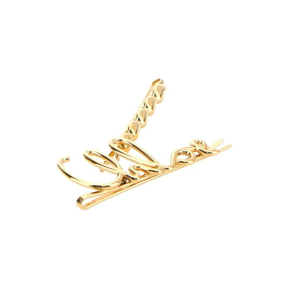 Chloé Gold-Tone Brass Hair Clip — Gold, view 2
