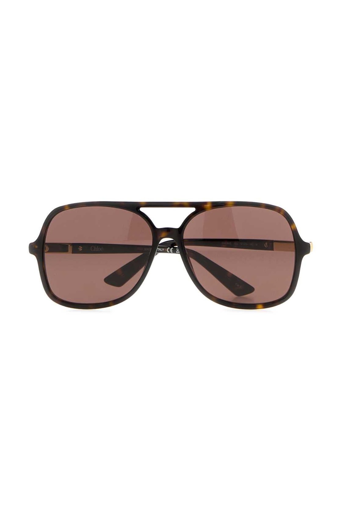 Chloé HAVANA-HAVANA-BROWN Tortoiseshell Acetate Sunglasses — Brown, view 2
